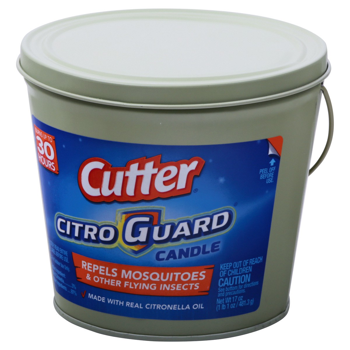 slide 5 of 9, Cutter Citro Guard Repels Mosquitoes Candle 17 oz, 17 oz