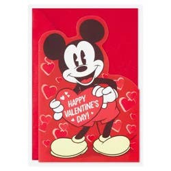 Hallmark Pack of 4 Mickey Mouse Valentines Day Cards (All the Things You Love)