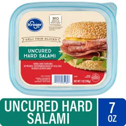 Kroger Deli Thin Sliced Uncured Hard Salami
