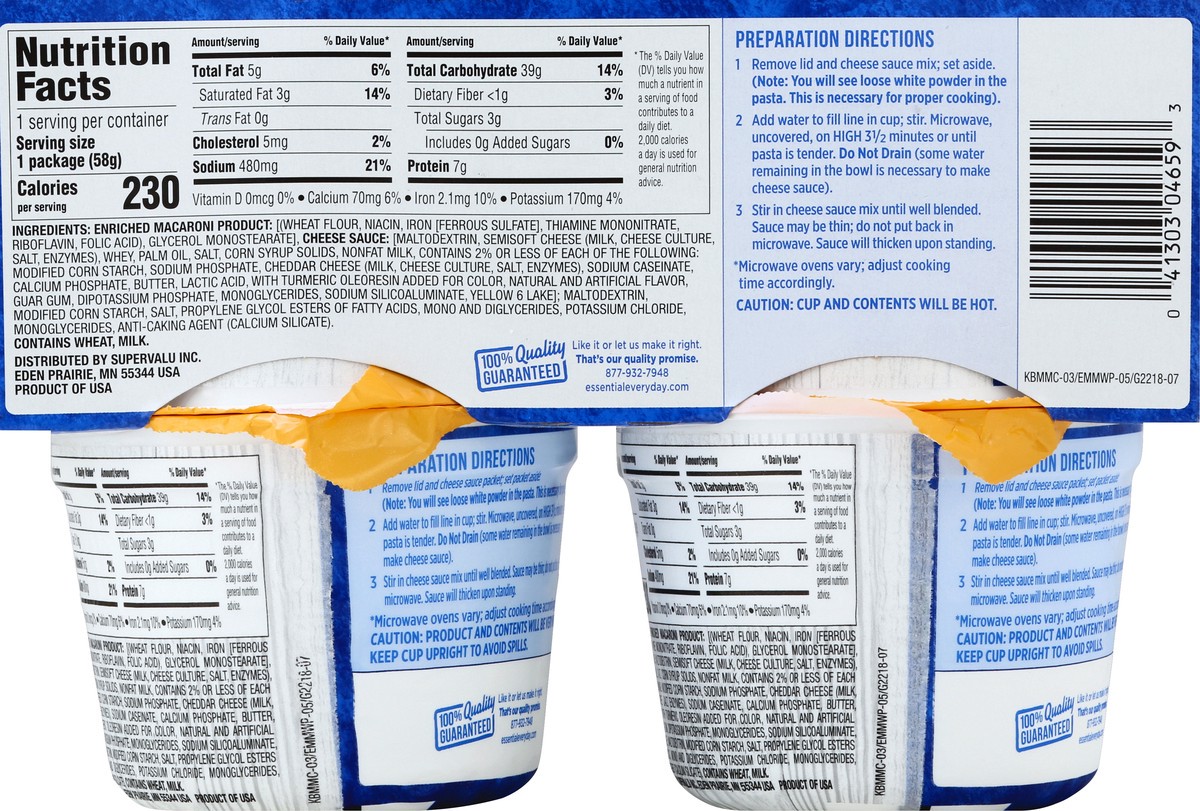 slide 3 of 6, Essential Everyday Mac&Chs Microwave Cup - 8.2 oz, 8.2 oz