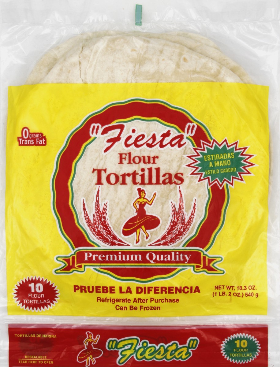 slide 4 of 6, Fiesta Tortillas 10 ea, 18 oz