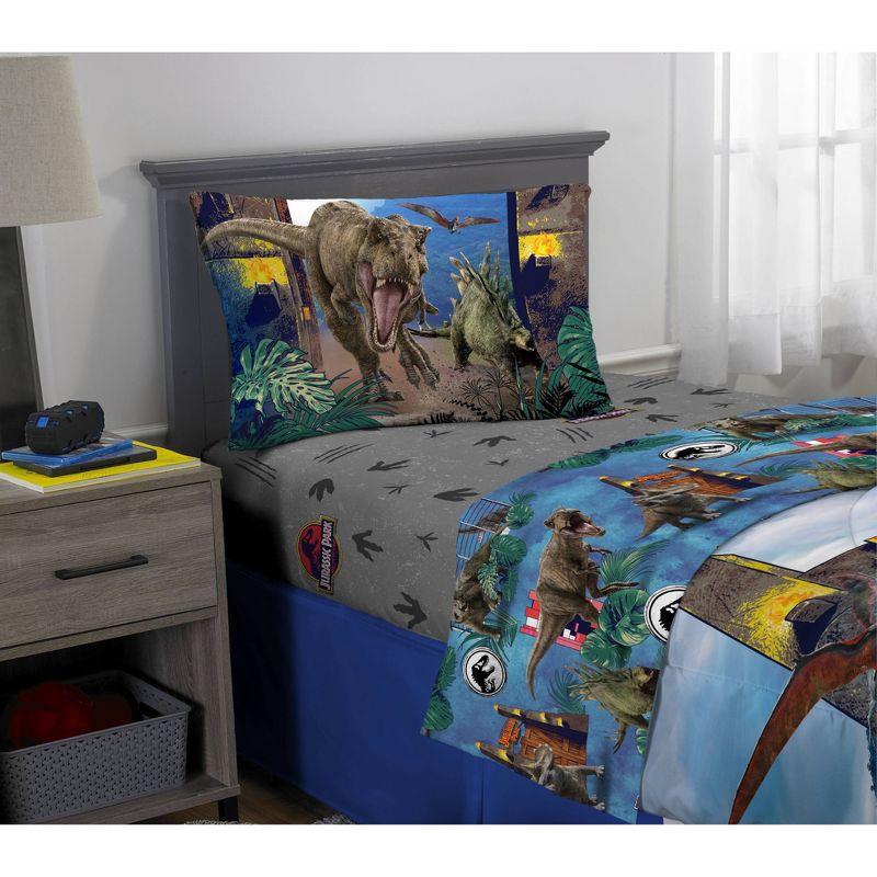 slide 3 of 9, Jurassic World 4pc Jurassic Park Kids' Bed in a Bag, 4 ct