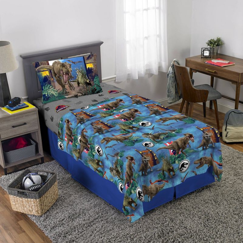 slide 8 of 9, Jurassic World 4pc Jurassic Park Kids' Bed in a Bag, 4 ct