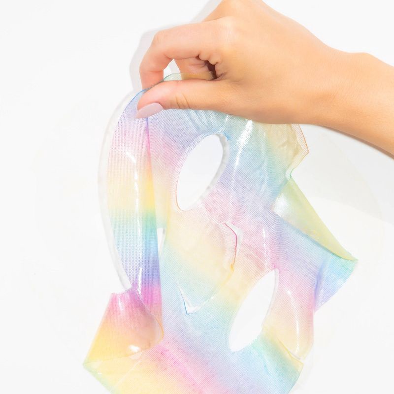 slide 3 of 8, Holler and Glow Chasin Rainbows Hydrogel Face Mask - 0.77 fl oz, 0.77 fl oz