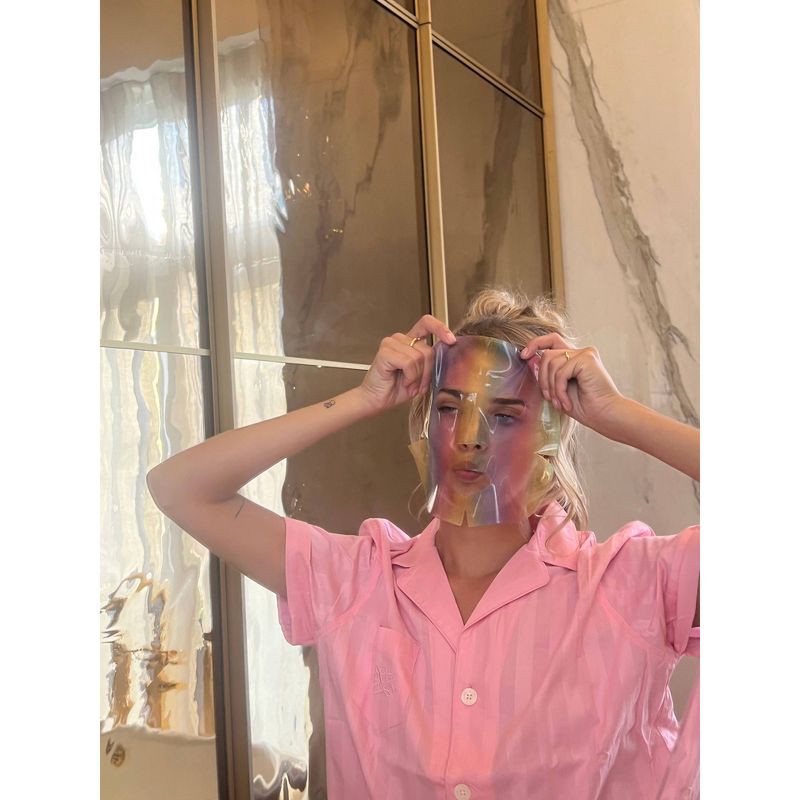 slide 5 of 8, Holler and Glow Chasin Rainbows Hydrogel Face Mask - 0.77 fl oz, 0.77 fl oz