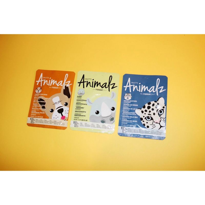 slide 4 of 5, Pretty Animalz Snow Leopard Sheet Mask - 0.71 fl oz, 0.71 fl oz