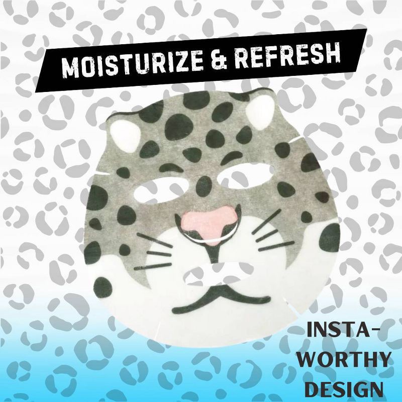 slide 5 of 5, Pretty Animalz Snow Leopard Sheet Mask - 0.71 fl oz, 0.71 fl oz