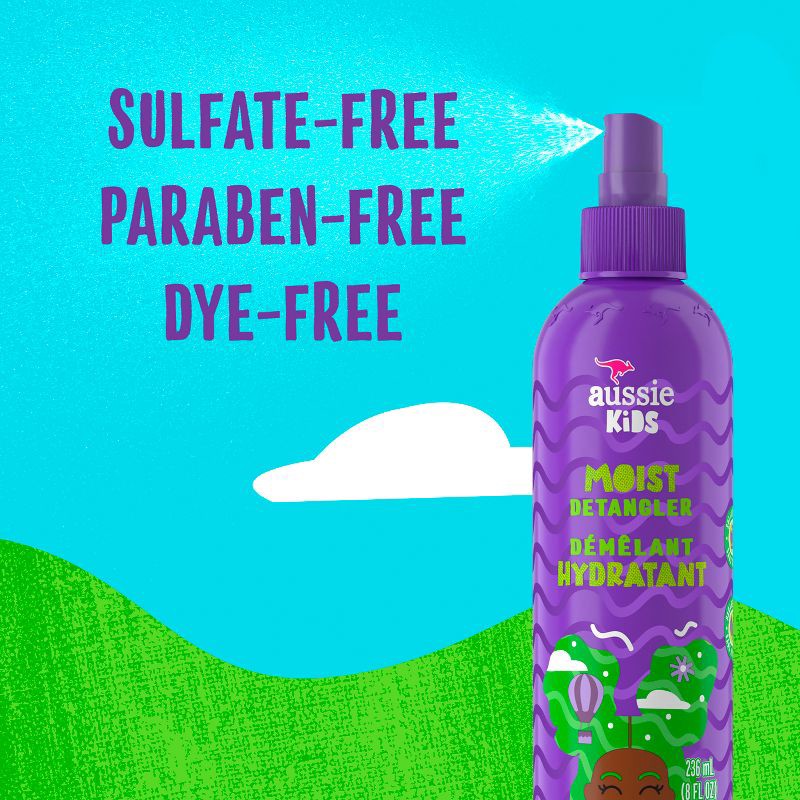 slide 4 of 8, Aussie Kids' Moist Detangling Spray - 8 fl oz, 8 fl oz