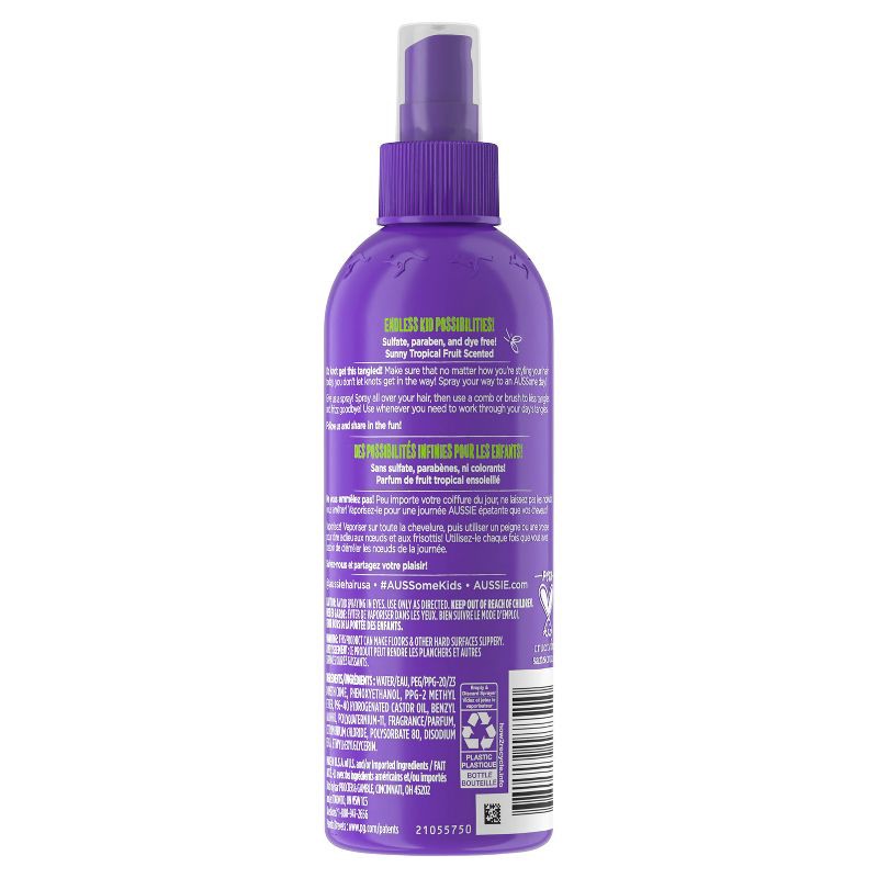 slide 8 of 8, Aussie Kids' Moist Detangling Spray - 8 fl oz, 8 fl oz