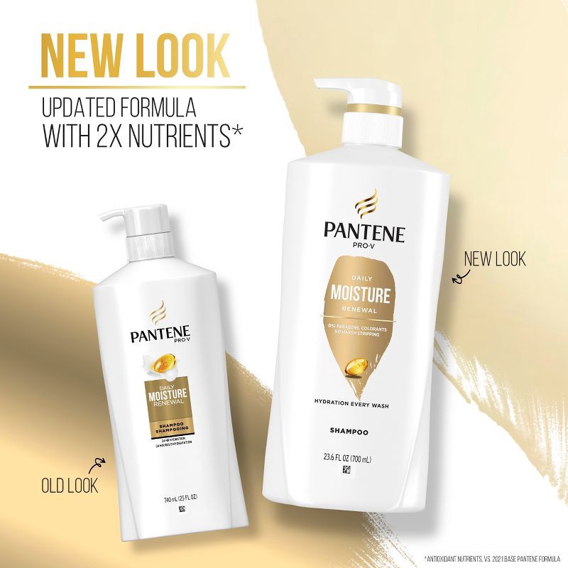 slide 9 of 11, Pantene Pro-V Daily Moisture Renewal Shampoo - 23.6 fl oz, 23.6 fl oz