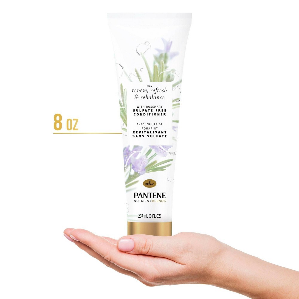 slide 6 of 9, Pantene Sulfate Free Rosemary Conditioner to Renew Refresh and Rebalance, Nutrient Blends - 8.0 fl oz, 8 fl oz