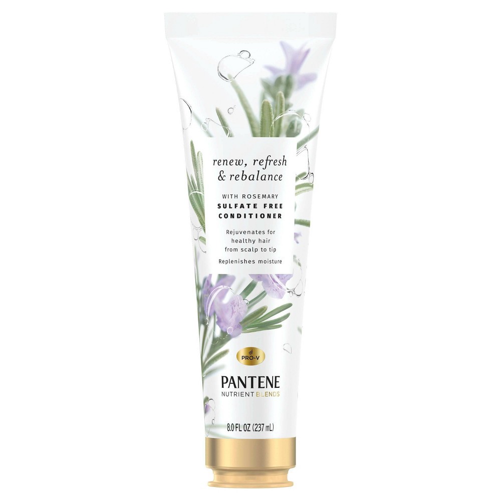 slide 2 of 9, Pantene Sulfate Free Rosemary Conditioner to Renew Refresh and Rebalance, Nutrient Blends - 8.0 fl oz, 8 fl oz