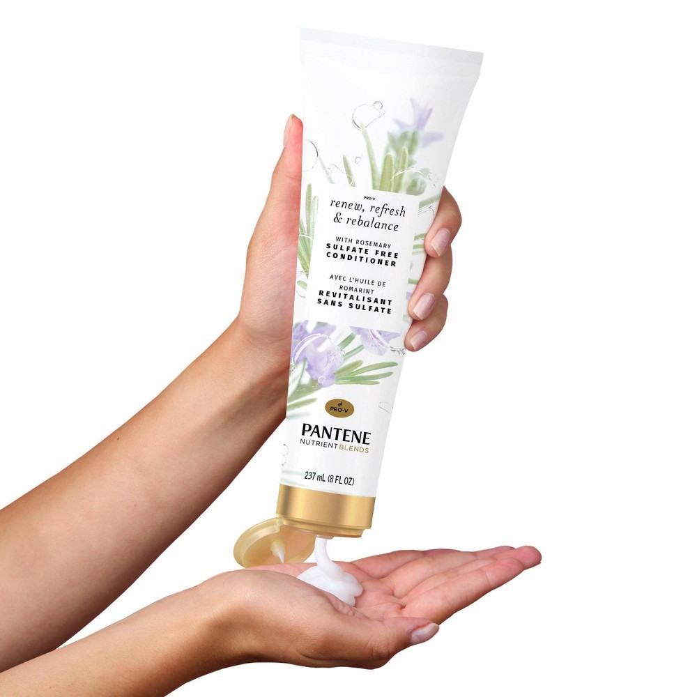 slide 3 of 9, Pantene Sulfate Free Rosemary Conditioner to Renew Refresh and Rebalance, Nutrient Blends - 8.0 fl oz, 8 fl oz