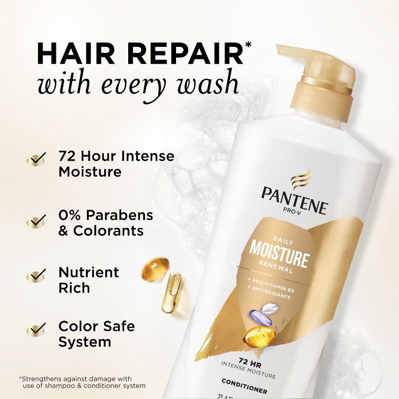 slide 2 of 9, Pantene Pro-V Daily Moisture Renewal Conditioner - 21.4 fl oz, 21.4 fl oz