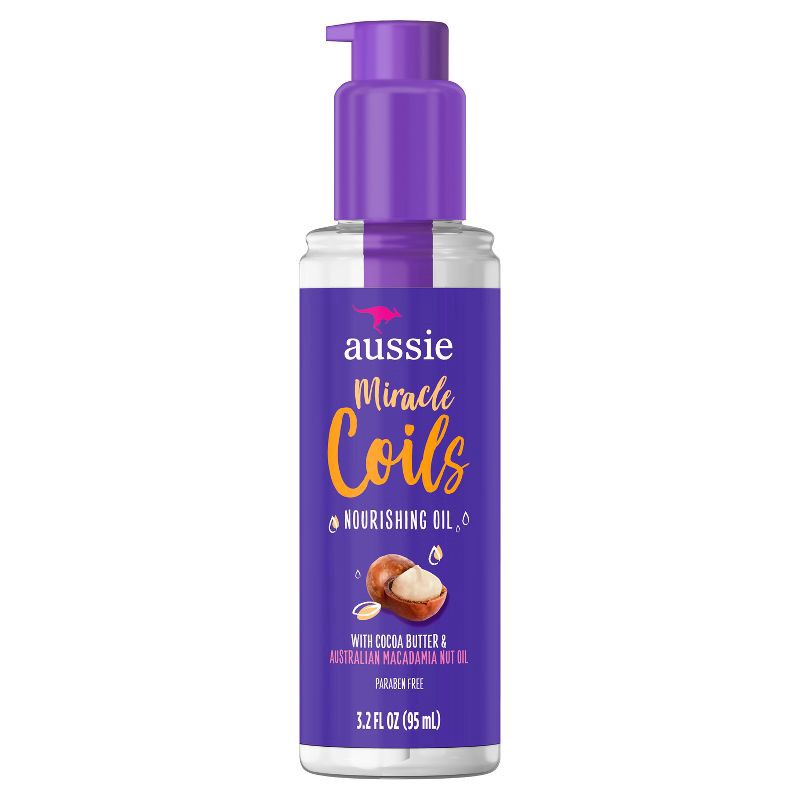 slide 8 of 10, Aussie Miracle Coils Nourishing Oil Leave-In Hair Oil - 3.2 fl oz, 3.2 fl oz