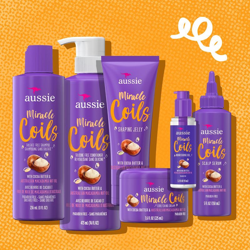 slide 5 of 10, Aussie Miracle Coils Nourishing Oil Leave-In Hair Oil - 3.2 fl oz, 3.2 fl oz