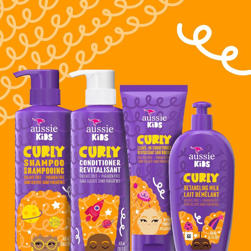 slide 3 of 9, Aussie Kids Curly Detangling Cream - 6.8oz, 6.8 oz