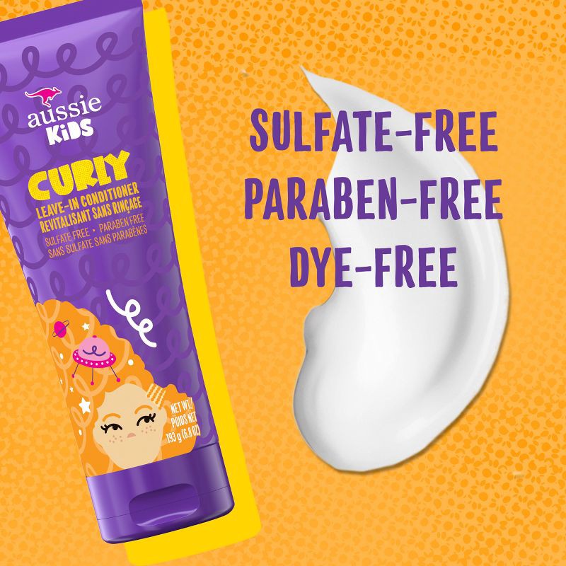 slide 8 of 9, Aussie Kids Curly Detangling Cream - 6.8oz, 6.8 oz