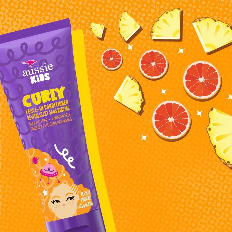 slide 4 of 9, Aussie Kids Curly Detangling Cream - 6.8oz, 6.8 oz