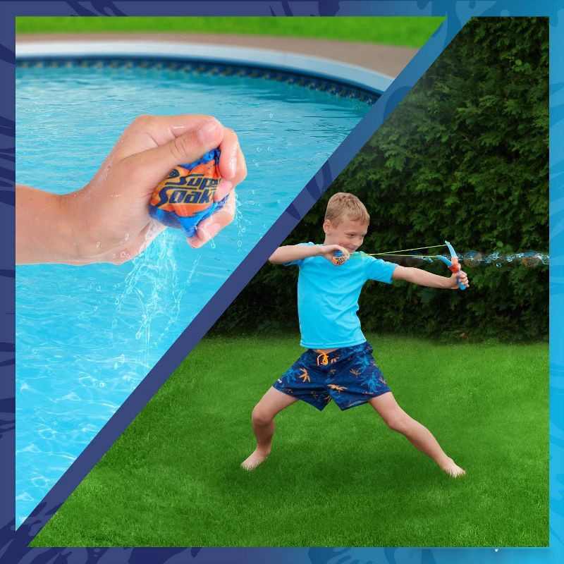 slide 3 of 5, NERF Super Soaker 1.8" Storm Ball Sling N' Soak - Slingshot with 1 Reusable Water Ball, 1 ct