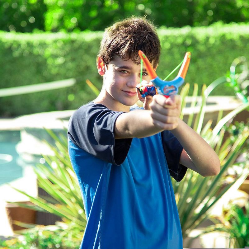 slide 4 of 5, NERF Super Soaker 1.8" Storm Ball Sling N' Soak - Slingshot with 1 Reusable Water Ball, 1 ct