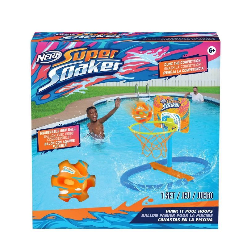 slide 2 of 6, NERF Super Soaker Dunk It Pool Hoops by WowWee, 1 ct