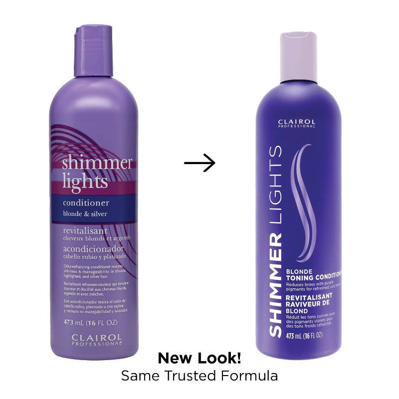 slide 3 of 5, Clairol Professional Shimmer Lights Blonde Toning Conditioner - 16 fl oz, 16 fl oz