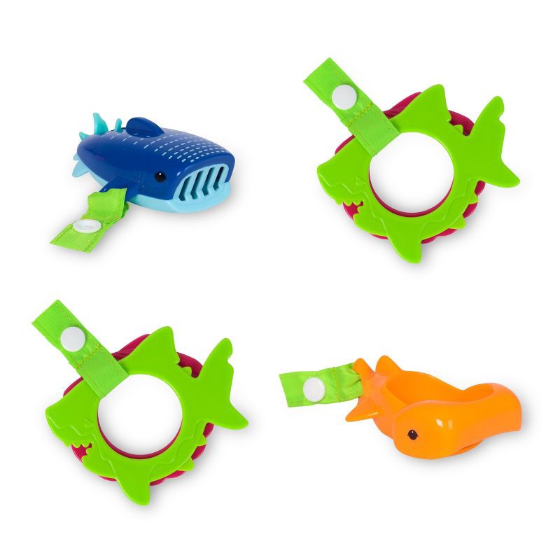 slide 7 of 9, Swimways Sun Canopy Spring Float with Hyper-Flate Valve - Splash N Play: Infant Pool Lounger, 1 ct