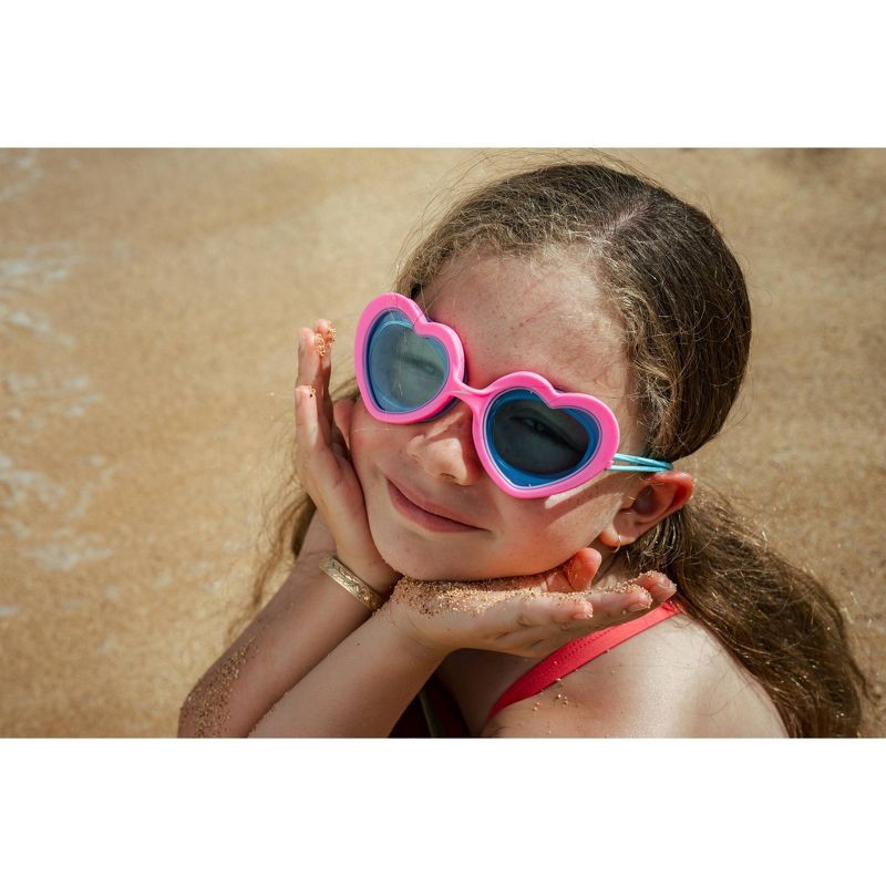 slide 4 of 5, Speedo Kids' Sunny Vibes Swim Goggles - Heart Sugar Plum/Celeste, 1 ct