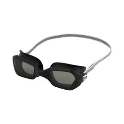 Speedo Adult Solar Swim Goggles - Black: Latex-Free, Anti-Fog, Adjustable Strap