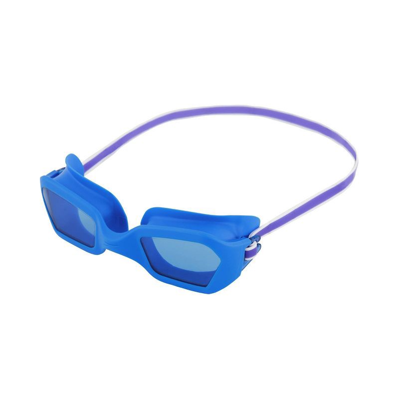 slide 1 of 3, Speedo Adult Solar Swim Goggles - Blue: Polycarbonate & PVC, Anti-Fog, Adjustable Strap, 1 ct