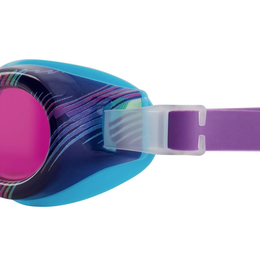 slide 3 of 3, Speedo Junior Glide Print Goggles - Blue Atoll/Punch, 1 ct