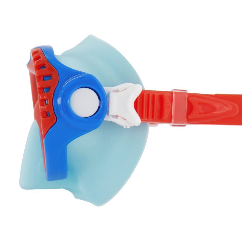 slide 2 of 3, Speedo Junior Wave Watcher Mask - Spicy Orange/Celeste, 1 ct