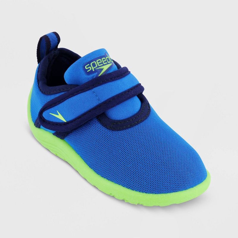 slide 1 of 4, Speedo Kids' Solid Shore Explorer Water Shoes - Blue XL, 1 ct