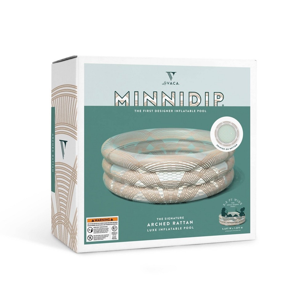 slide 3 of 6, Minnidip Pool - Arched Rattan, 1 ct