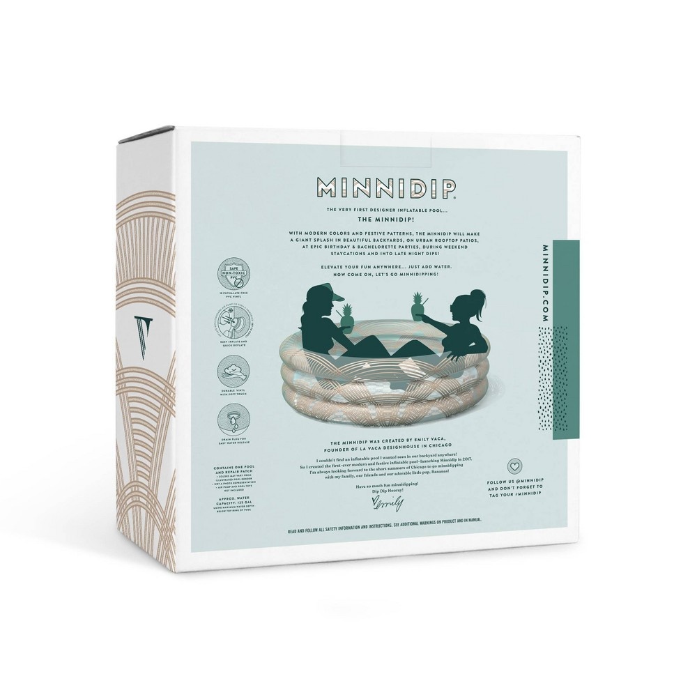 slide 2 of 6, Minnidip Pool - Arched Rattan, 1 ct