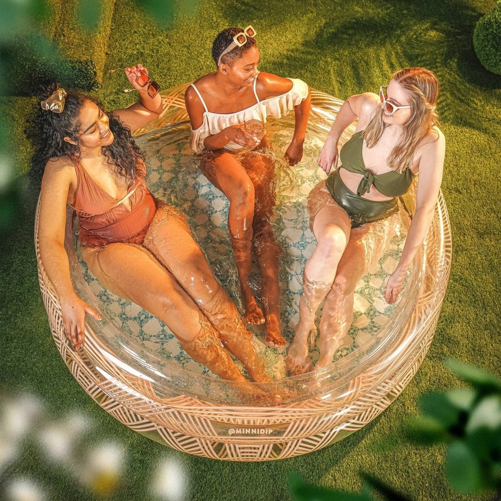 slide 6 of 6, Minnidip Pool - Arched Rattan, 1 ct