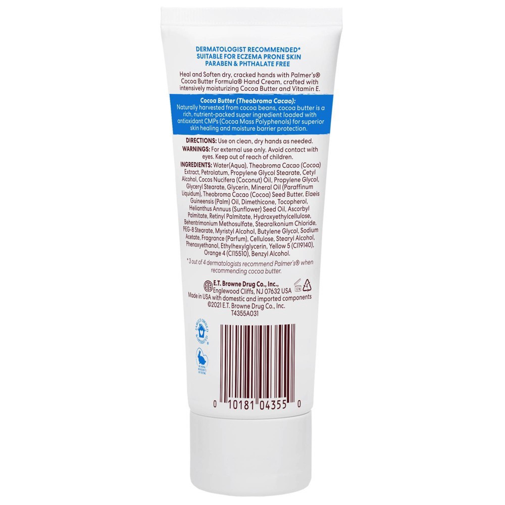 slide 2 of 7, Palmer's Palmers Cocoa Butter Intensive Repair Hand Cream - 3.4oz, 3.4 oz