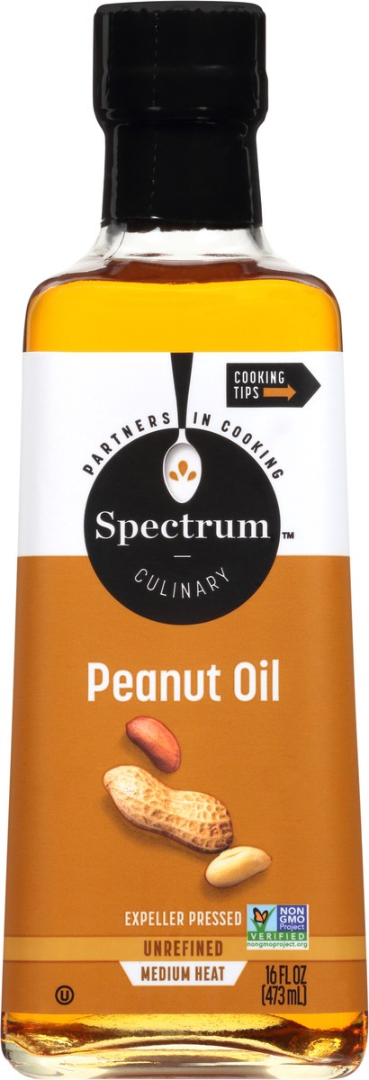 slide 1 of 1, Spectrum Peanut Oil, 16 fl oz