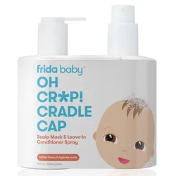 Frida Baby FlakeFixer Cradle Cap Scalp Spray + Scalp Mask Duo - 5 fl oz/2pc: Hypoallergenic, No Fragrance Added