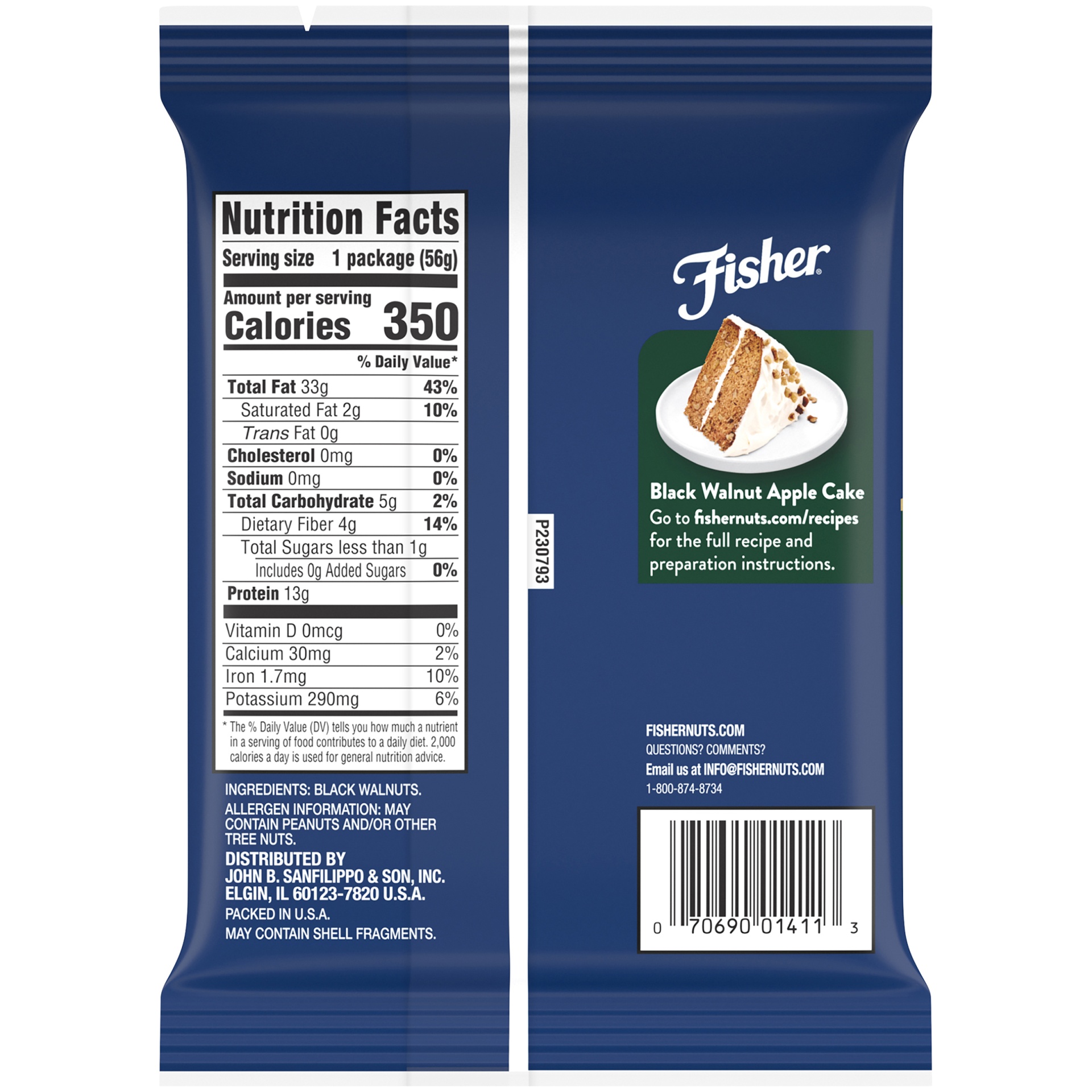 slide 2 of 8, Fisher Chef's Naturals Black Walnuts 2 oz. Bag, 2 oz