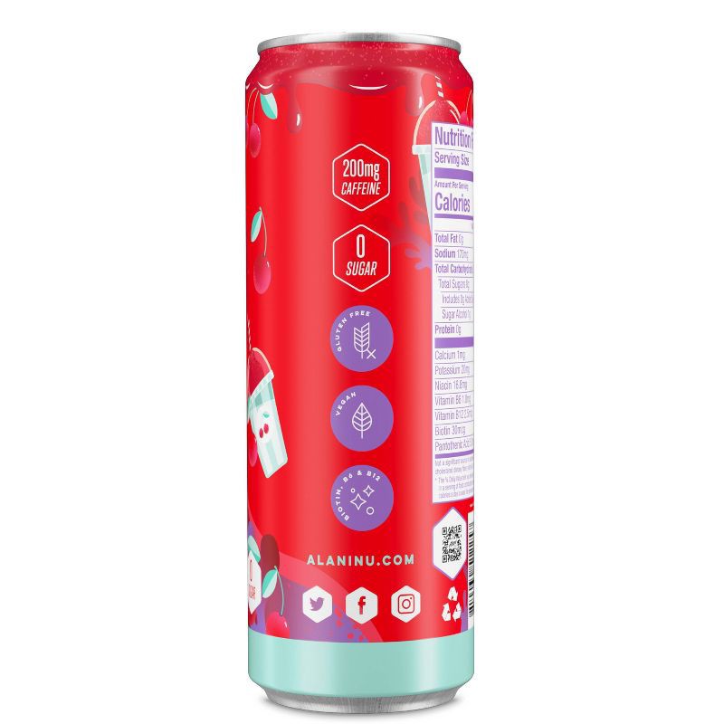 slide 2 of 4, Alani Nu Alani Cherry Slush Energy Drink - 12 fl oz Can, 12 fl oz