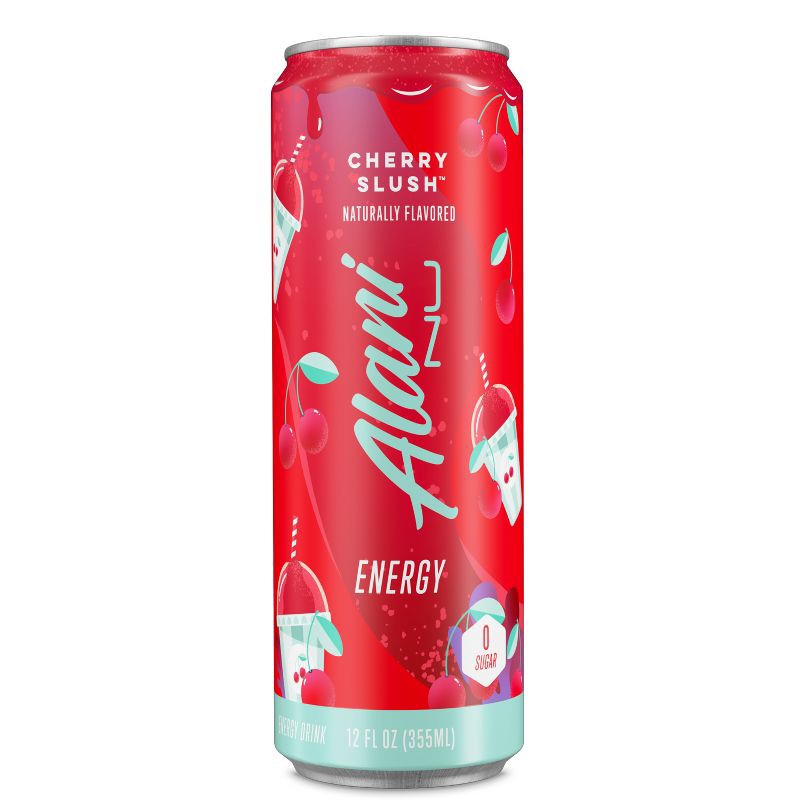 slide 4 of 4, Alani Nu Alani Cherry Slush Energy Drink - 12 fl oz Can, 12 fl oz