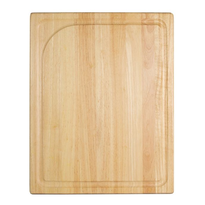 slide 2 of 5, Architec Gripper Wood Cutting Board with Well, 16 in x 20 in