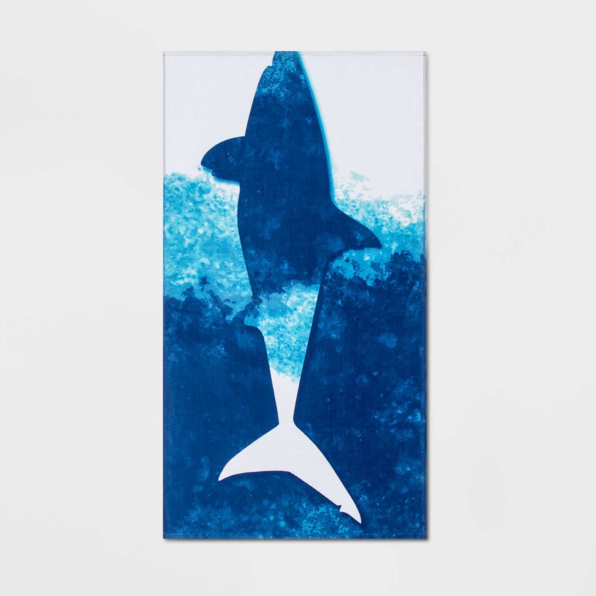 slide 1 of 3, Tie Dye Shark Icon Printed Beach Towel - Sun Squad, 1 ct