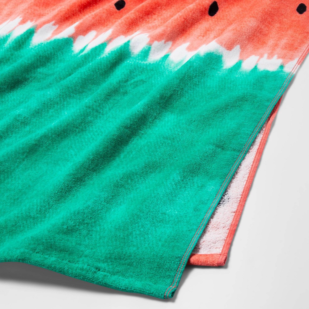 slide 3 of 3, Watermelon Printed Beach Towel Ombre - Sun Squad, 1 ct