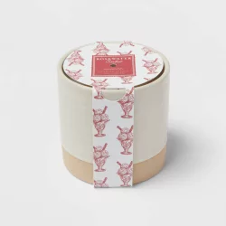 8oz Ceramic Candle Rosewater Sorbet - Threshold
