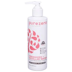 Purezero Clean Beauty Ceramides + Micellar Water Gentle Renewing Cleanser 8 fl oz