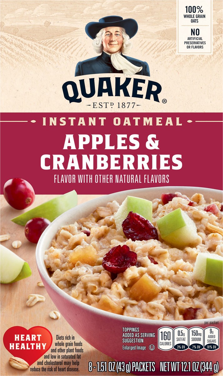 slide 4 of 6, Quaker Instant Oatmeal, 8 ct