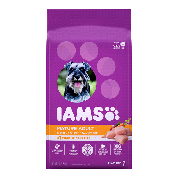 slide 1 of 1, IAMS Proactive Health Mature Adult Dry Dog Food Chicken, 7 lb